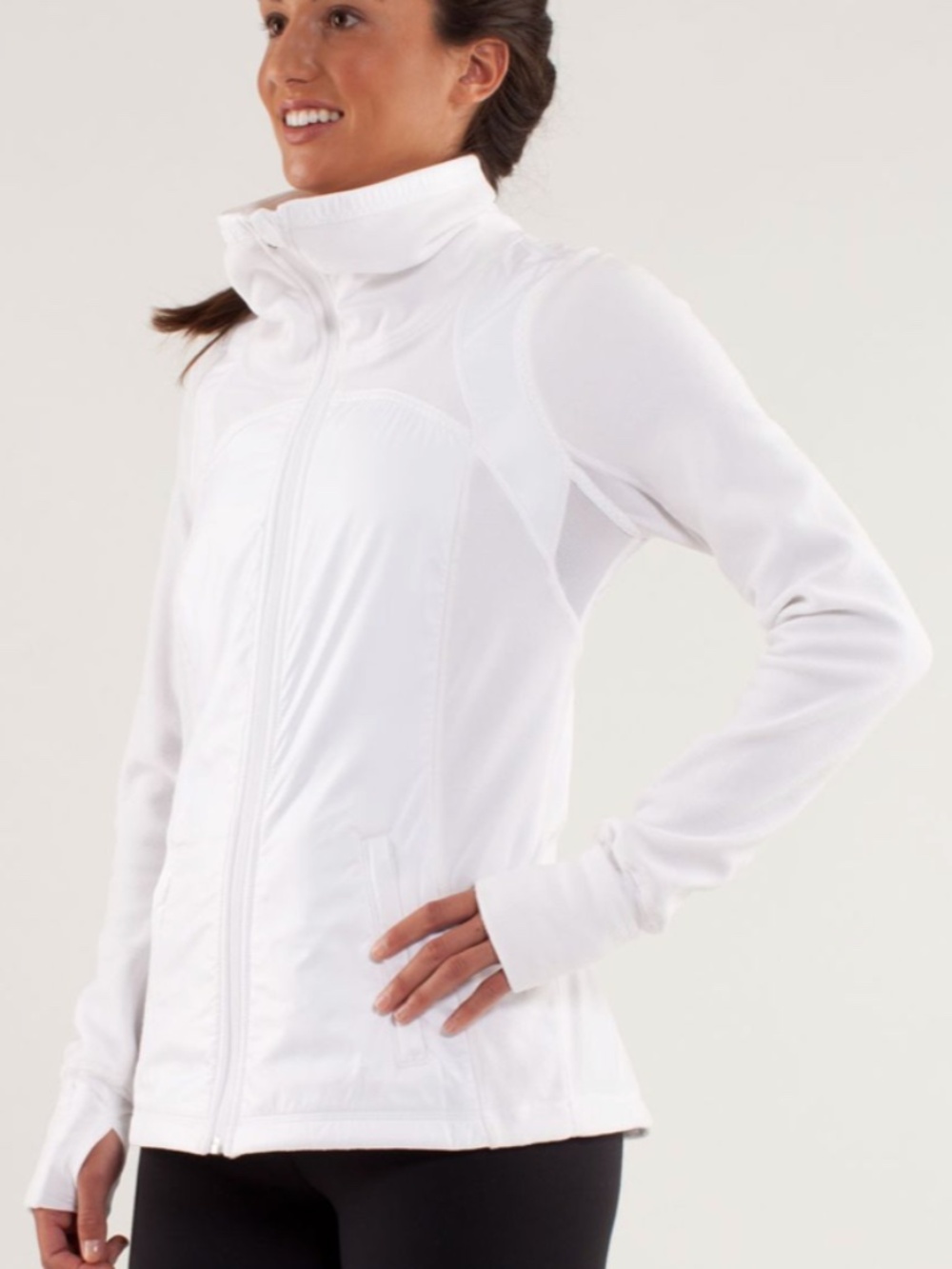 Lululemon Women's Gust Buster Jacket Running Jacket in White Size 6